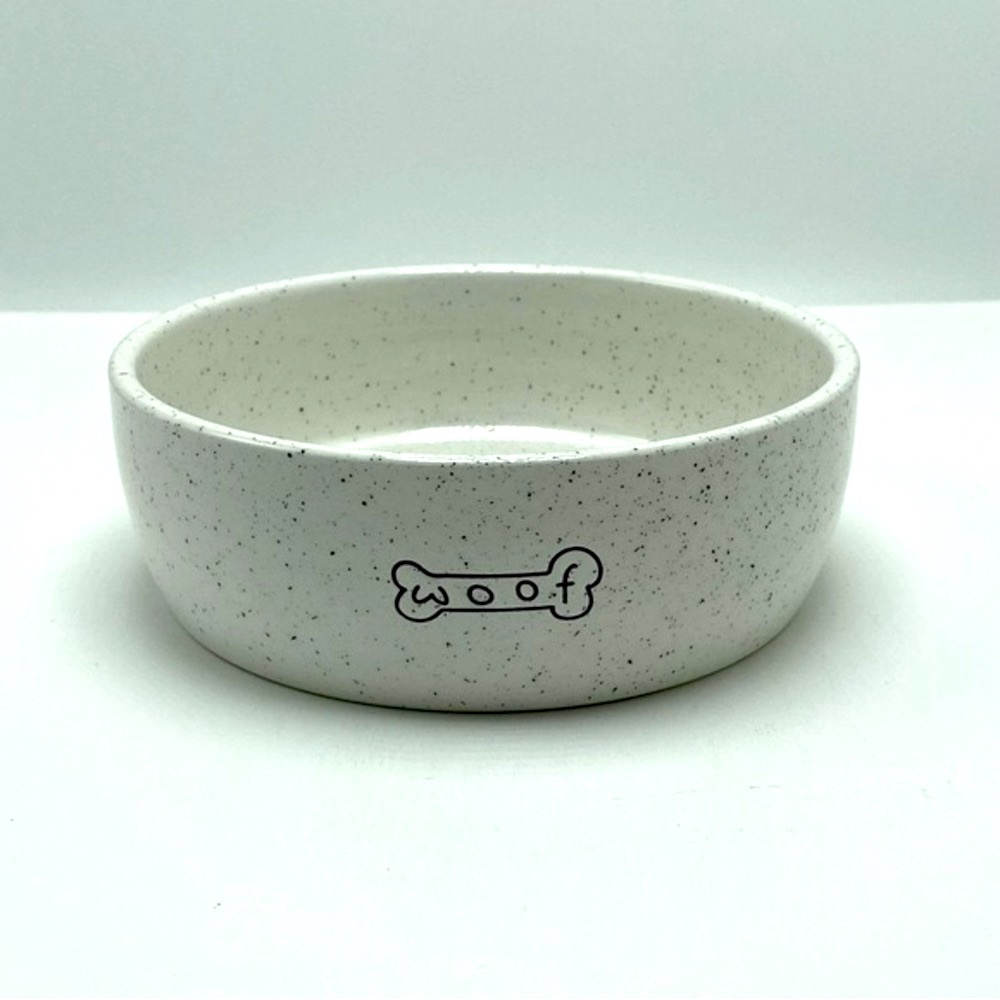 Pearhead Ceramic “WOOF” Dog Bowl Medium